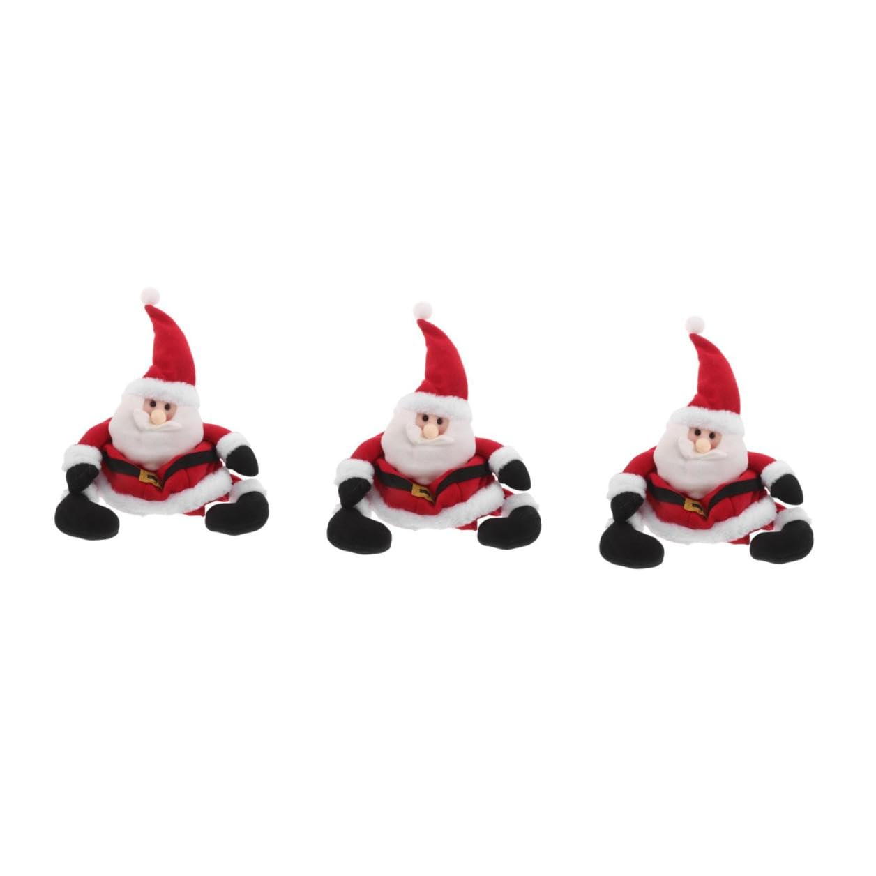 VICASKY 3 Pezzi Cappello Babbo Natale lungo Gambe, Tessuto, per Adulti
