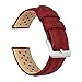 Price comparison product image 23mm Red - BARTON Racing Horween Leather Watch Bands - Quick Release - Choose Strap Color & Width