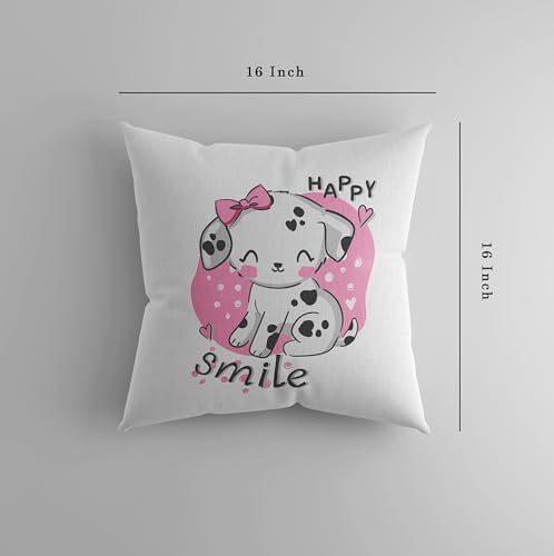 Image of SCPmarts Printed Cushion Cover Home Decorative Pillow for Sofa Soft Solid Square Throw Pillow Cushion Covers Satin Cushion Covers Set of 5 Size 16 x 16 Inch (Design 37)