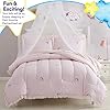 Kids Bedding Set Bed in a Bag for Boys and Girls Toddlers Printed Sheet Set and Comforter , Twin, Rainbow Unicorn #2