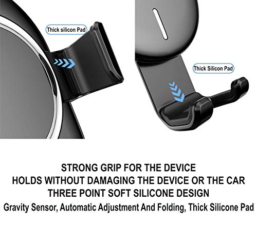 Image of DUDAO F3 Pro Car Mobile Phone Stand Mount with Wireless Mobile Charging for Car,Dashboard, Windscreen, Mobile Holder with Wireless Charging - White
