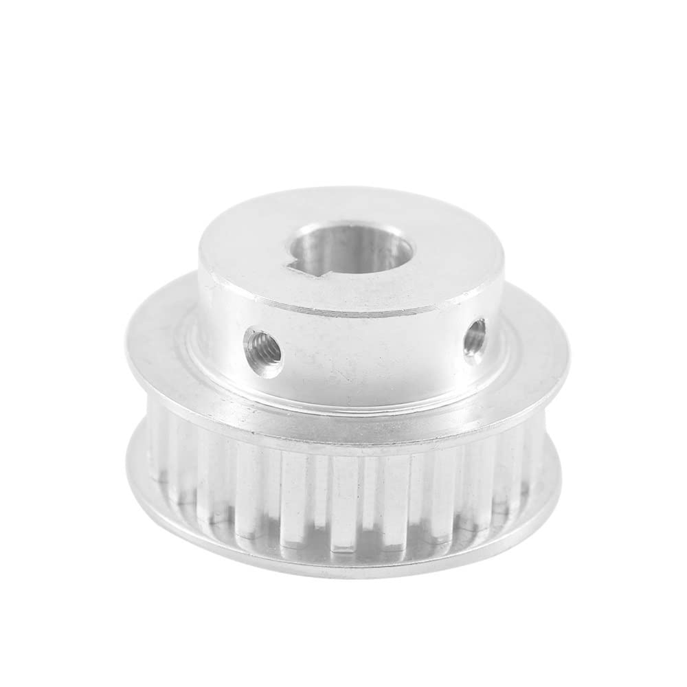 Polea de correa de distribución 1 pieza 120 dientes 2GT BF Keyway Rueda guía de aluminio | Diámetro de 8 mm a 25 mm | Rueda síncrona for correa de 7 mm de ancho(17mm/5x2.3mm)