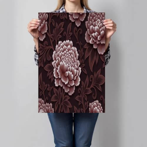 Art mural sur toile de fleurs et pivoines 60x90 cm pour salon