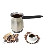 QJRGUY 600ml 12 Cups Stainless Steel Mocha Espresso Latte with Electric Stove Filter Moka Coffee Maker Pot - Image 6