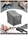 Vailge Patio Chair Covers, Lounge Deep Seat Cover, Heavy Duty and Waterproof Outdoor Lawn Patio Furniture Covers (Grey, 4 Pack-Medium)
