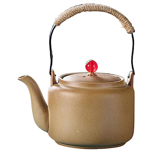 FONDOTIN Tetera de carbón tetera de hoja de té fiesta Porcelana colador de té infusor de tetera moringa jarras invernaderos olla de agua portátil Hervidor de agua de la cocina cerámica