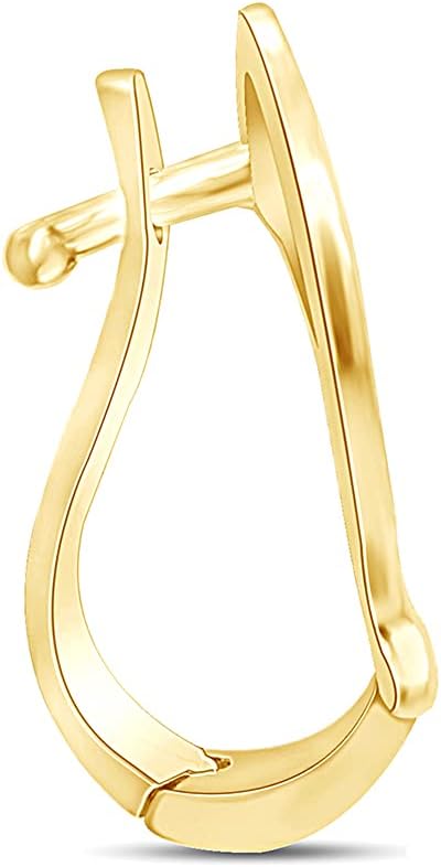Interchangeable Pendant Hanger Slide Pearl Enhancer Fits 7mm in 14k Yellow Gold Plated 925 Sterling Silver