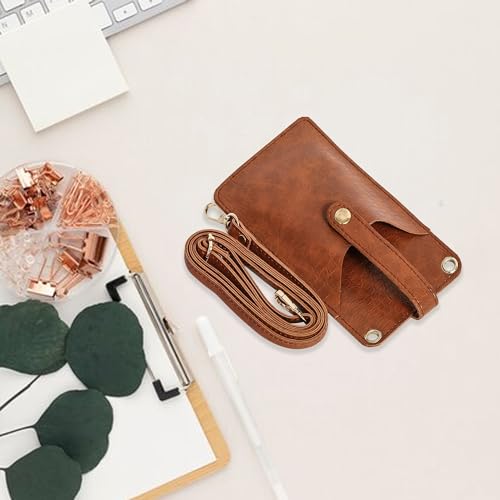 Image of Bagsy Malone Women's Small Cross-Body Phone Bag Stylish Vegan Leather Mobile Cell Phone Holder Pocket Purse Wallet Sling Bag Mini Shoulder Bags