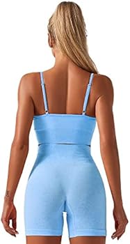 HANERDUN Sportpak voor dames, 2-delig, naadloze outfit, trainingspak, joggingpak, diepe V-hals en leggings, kledingset, yoga-outfit, vrijetijdspak, sportkleding, geschikt voor het hele jaar, ROSE-2, S HANERDUN Sportpak voor dames, 2-delig, naadloze outfit, trainingspak, joggingpak, diepe V-hals en leggings, kledingset, yoga-outfit, vrijetijdspak, sportkleding, geschikt voor het hele jaar, ROSE-2, S
