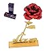Produktbild Rose24k Gold Rose Folie Blume Love Stand und Geschenkbox Valentinstag Künstliche Echt Rose Geschenk für Muttertag Geburtstag Hochzeitstag