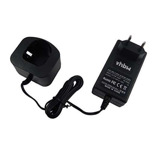 vhbw 220V Netzteil Ladegerät Ladekabel passend für Werkzeug Ryobi CJS-180LM, CJSP-1801QEOM, CJSP-180QEO, CJSP-180QEOM, CMD-1802, CMD-1802M, CMI-1802