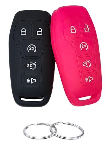 Coque de clé Ford Explorer et Edge en silicone noir REPROTECTING