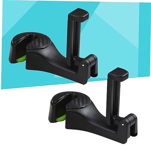 2 Pezzi Per Multifunzionale Ganci Appendiabiti Clip Universali Per Sedile Schienale Poggiatesta Auto Gancio Nero