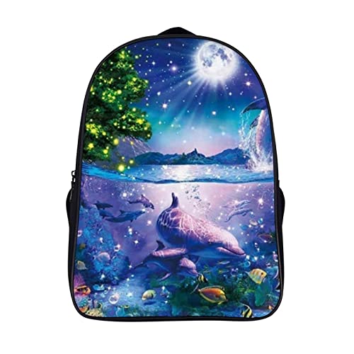 Sac à dos ordinateur portable style dauphin pour le collège et le lycée