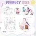 Blueweenly 73 Pcs Adopt a Unicorn Party Favors Set for Girl Mini Plush Unicorn Stuffed Animal Gift Box Adoption Card 1 Animal Sign with Carton House for Adopt Pet Party Birthday (Eyes)