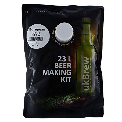Ukbrew European Lager 1.6Kg Brew Kit Beer Home Brew