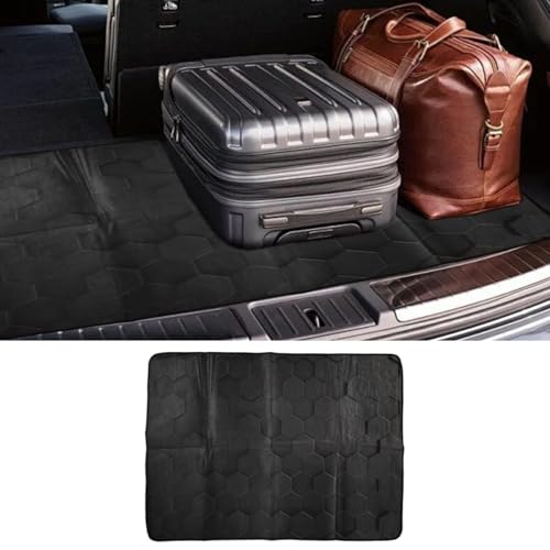 QEUOBUE Car Trunk Cargo Liner, 38"×29" Scratch-Resistant Car Floor Mat, Washable Auto Trunk Protective Mat, Fashionable Vehicle Interior Decoration Accessories for SUVs, Trucks (Style4) by QEUOBUE - Used condition - US$9.54