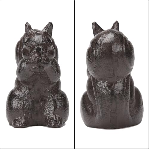 Figura Decorativa Ardillas de Hierro Fundido miniatura 3