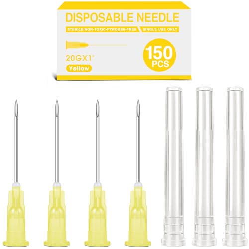 Image of TENKAIWICK 20Ga 1 Inch Luer Lock for Scientific Lab Measuring,Individually Wrapped