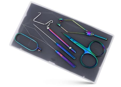Premium Titanium Tool Kit - 6 Pieces - Fly Fishing Kit - Portable, Compact, and All The Essentials You Need to Get Started