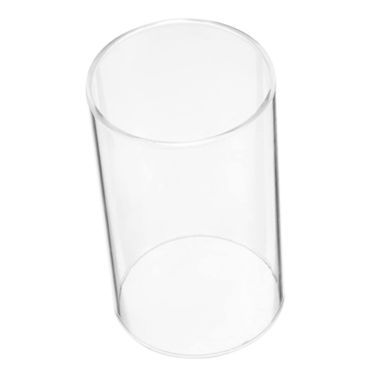 Cabilock Candle Shade Jar Candle Holders Hurricane Glass Candle Holder Both Household Decor Clear Candle Cover Replacement Candle Cover Wedding Decor Cylinder Tube High Borosilicate Glass