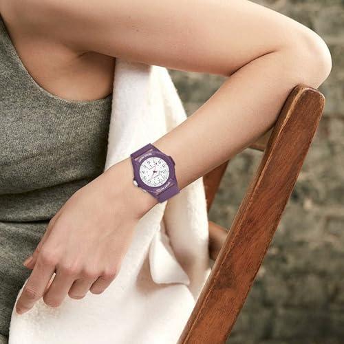 TENOCK Reloj De Pulsera Deportivo para Mujer AnalóGico De Cuarzo Resistente Al Agua hasta 50 M con Luz Nocturna para Combinar con Moda Casual O Actividad Deportiva (Rosa Intenso) - imagen 6