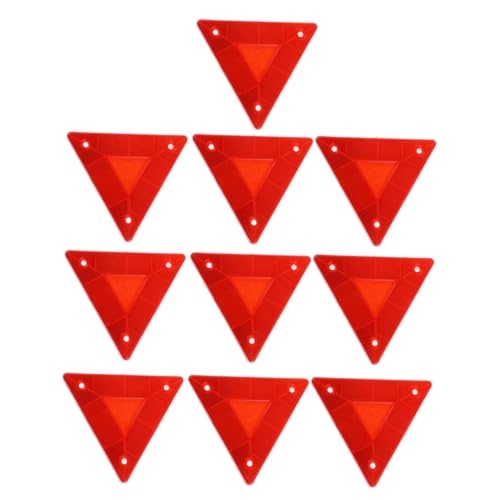 Panneaux d'avertissement triangulaires réfléchissants en plastique haute performance x10