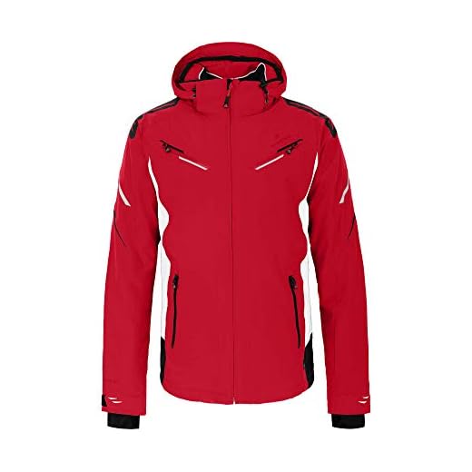 Bergson District | Herren Skijacke, wattiert, 20000mm Wassersäule, fire Check [1332], Herren