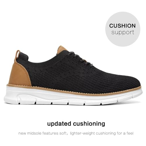 Image of Men's Mesh Sneakers Oxfords Lace-Up Lightweight Casual Walking Shoes Driving Shoes