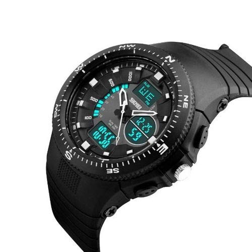 Relógio Masculino Skmei AnaDigi 1198 - Preto e Branco