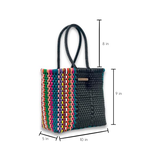 Image of MARIA VICTORIA X-Small Mexican Tote - Waterproof Woven Beach Purse