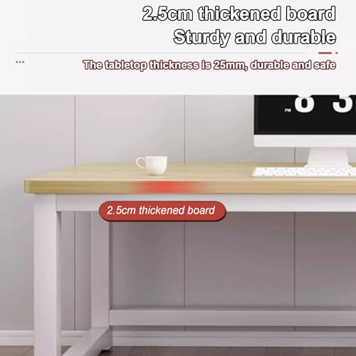 Bureau d'ordinateur en noyer 140x70 cm moderne et simple