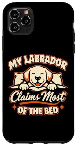 My Labrador�̓x�b�h�̂قƂ�ǂ��咣���Ă���A�ʔ������u���h�[���B �X�}�z�P�[�X iPhone 11 Pro Max �p