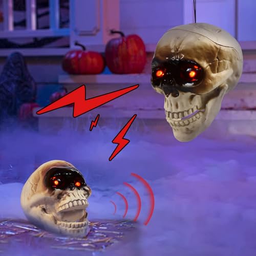 Cabezas de calavera con sensor para crear efectos espeluznantes 4