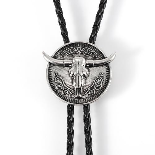 Image of Bolo Tie for Women Men, Western Bolo Tie Rodeo Cowgirl Cowboy Tie Bolo Ties Cowboy Accessories for Men Women