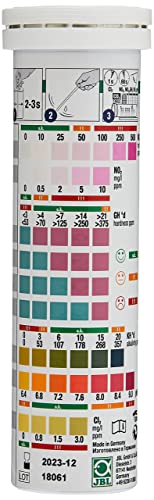 JBL 2414400 Aquarienwasser-Teststreifen, 50 Teststreifen, PROAQUATEST EASY 7in1 – Ansicht 2