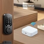 DESLOC G2 Smart Lock WiFi Gateway for Smart Door Lock | Wi-Fi Bridge, Remote Control, Compatible with TT Lock APP, Wors with Alexa and Google Home, WiFi Hub for Front Door Lock Set