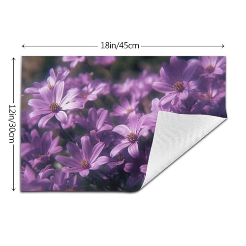 Napperon lavable de salle à manger résistant en PVC violet - 3