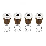 1-4PCS 26320-3C30A Oil Filter Compatible For Hyundai Genesis V6 V8 2009-2015 263203C30A(4PCS)