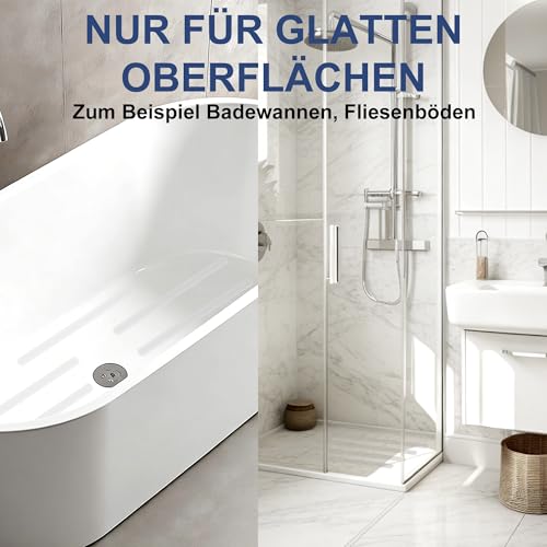 Secopad 28 Stück Anti-Rutsch Aufkleber für Dusche & Badewanne, Anti Rutsch Badewannen Sticker, Transparent & Selbstklebend, mit Kunststoffschaber (2x45 cm)