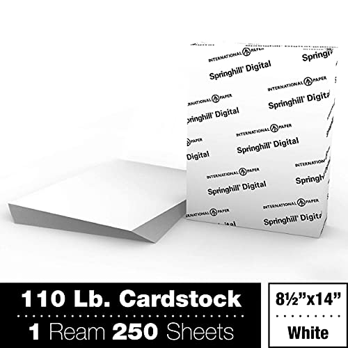 Springhill White 8.5” x 14” Cardstock Paper, 110lb, 199gsm – Premium Heavy Cardstock, Printer Paper with Smooth Finish for Greeting Cards, Flyers, Scrapbooking & More – 015314R, 250 Sheets (1 Ream) by Springhill - Image 2