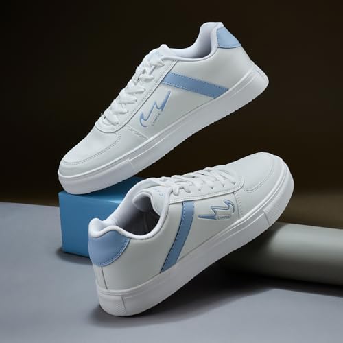 Campus Men Camp Clint Sneakers WHT/L.Sky - 9UK - Image 8