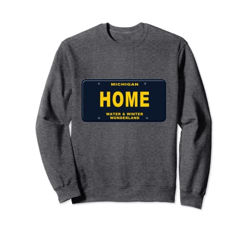 Inicio Michigan Plate State Pride MI Great Lakes Up North Love Sudadera