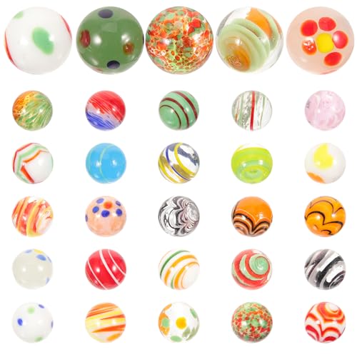 Canicas de vidrio para peceras y juego infantil de 30 piezas