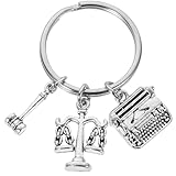 Lurrose Schlüsselanhänger Anwalts Schlüsselanhänger Kreativer Taschenanhänger aus Metall mit Justitia Motiv für Rechtsanwältin und Gerichtsschreiberin Geschenk