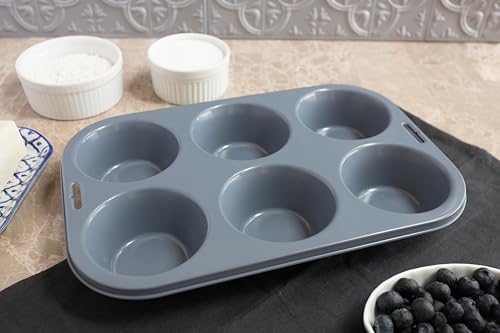 Fox Run Non-Stick Extra Large Muffin and Cupcake Pan, 6 Cup - Image 2