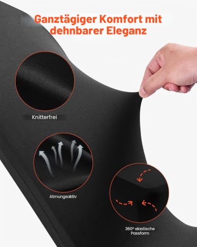 VEVOR Stuhlhussen Stuhlbezug 150 STK. waschbarer & Abnehmbarer Stuhlüberzug aus Polyester-Spandex für Hochzeitsfeiern Esszimmerbankette… – Ansicht 3