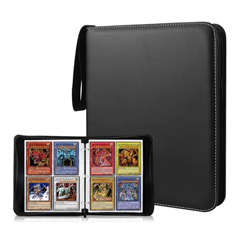 Album porte-cartes, 400 pochettes album cartes à collectionner, classeur de cartes, compatible avec diverses cartes de collection