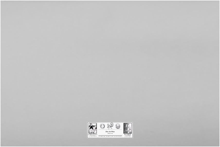 Roberson Zinc Jet Etching Plate 450 x 300 mm 1.6mm
