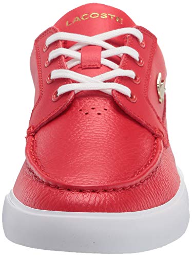 Lacoste Men's Men's T-Clip Sneakers Boat Shoe, Red/Wht,12 Us #TOP1